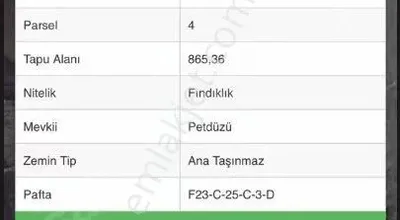 Sahibinden Kandıra Kubuzcu Köyü 865m2 90 Ocak Fındıklık Satılık Arsa
