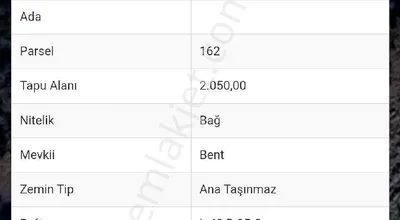 Sahibinden Hilar'da Satılık Bağ Yeri