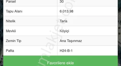 Sahibinden Taraklıda Tek Tapu 6 Dönüm 300 Adet Ceviz Bahçesi Yol.su.elektirik Vardır.