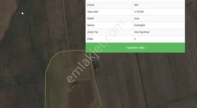 Sahibinden Hamzabey Mahallesi Köye Yakın Tarla