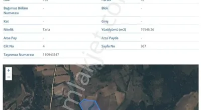 Sahibinden Çanakkale/biga- Karaağaç Köyünden Sahibinden Satılık Tarla