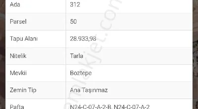 Sahibinden Antalya Korkuteli Bozova’da Yatırımlık Büyük Parsel Tarla