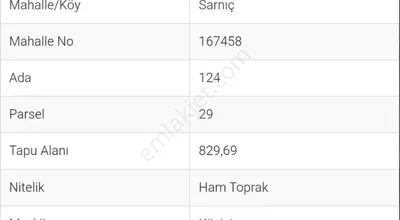Sahibinden Tarla Bağ Bahçe