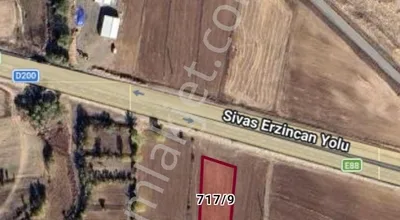 Sahibinden Sivas Zara Karşıyaka'da Ana Yola Sıfır Tarla