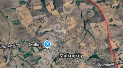 Sahibinden Edirne Uzunköprü Malkoç Köyünde Yatırımlık Hisse - Parsel 1566