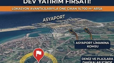 Süleymanpaşa'da Acil Satılık Eşsiz Konum Ve Nitelikte İmarlı Arsa / 16.700m2 Asyaport Limana 400mt.