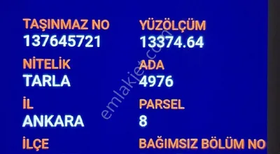 Sahibinden Akyurt Kızıkta Arsa
