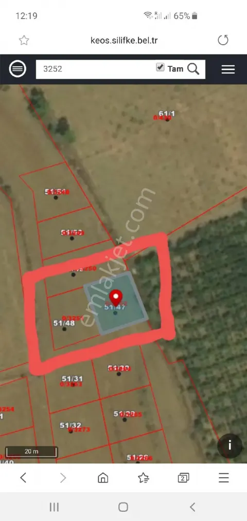 Sahibinden 740 M2 İki Parsel Bitisik