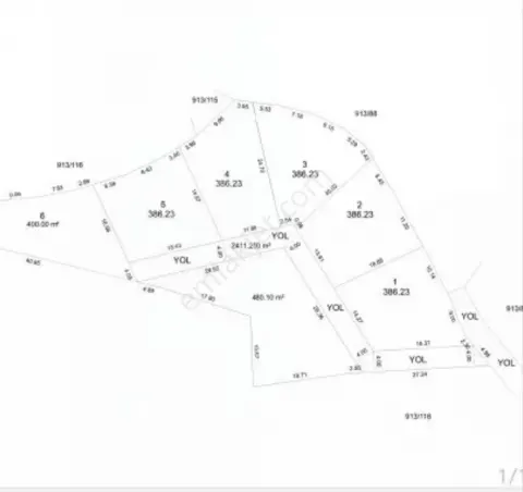 Sahibinden İmarlı 386 M2