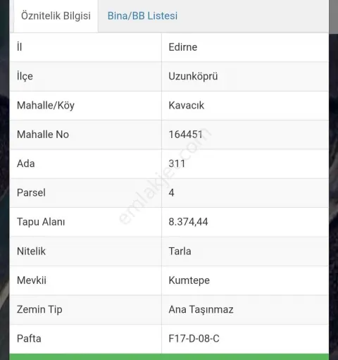 Sahibinden Satılık Ana Yol Cepheli Tarla