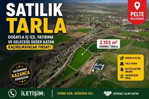 Sahibinden Pelte Köyünde Satılık Tarla