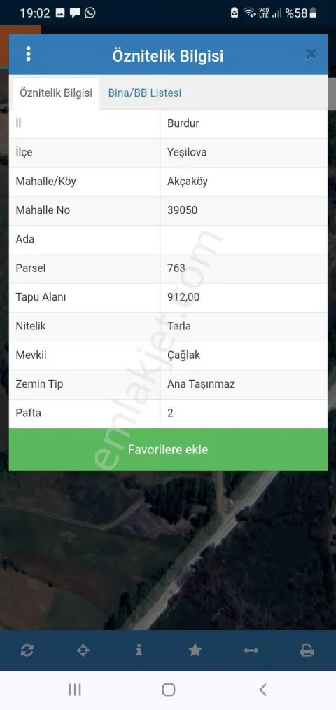 Sahibinden Akçaköyde Uygun Tarla
