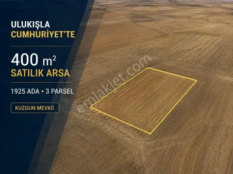 Sahibinden Ulukışla Cumhuriyet’te 400 M² Satılık Arsa | 1925 Ada 3 Parsel