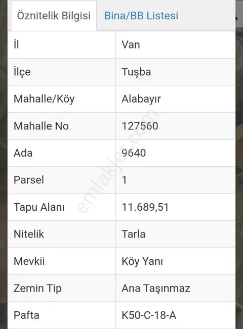 Sahibinden Muhteşem Konumda Acil Satılık 1461m2 Arsa