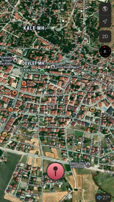 Sahibinden Vize Devlet Mahallesi’nde Satılık 290 M² Arsa