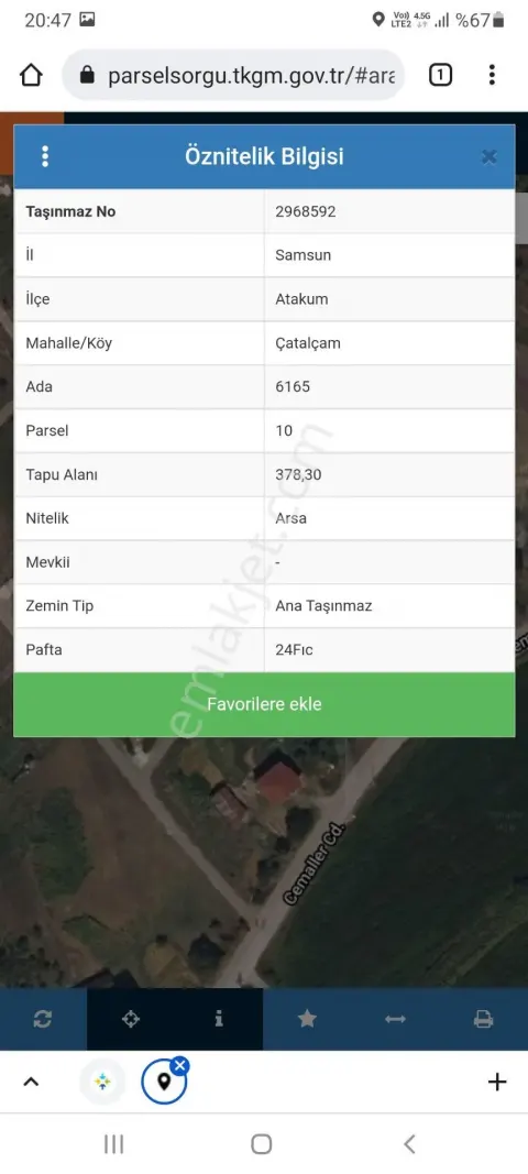 Sahibinden Çatalçamda 4 Kata İmarlı Arsa2