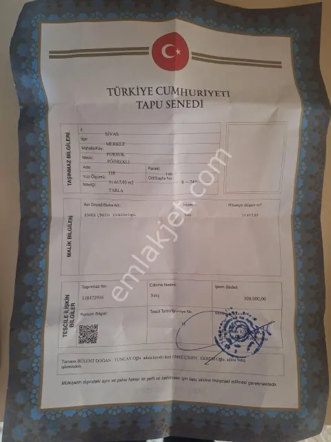 Sahibinden Kuzey Cevreyolu Projesı Bölgesı Tek Tapu
