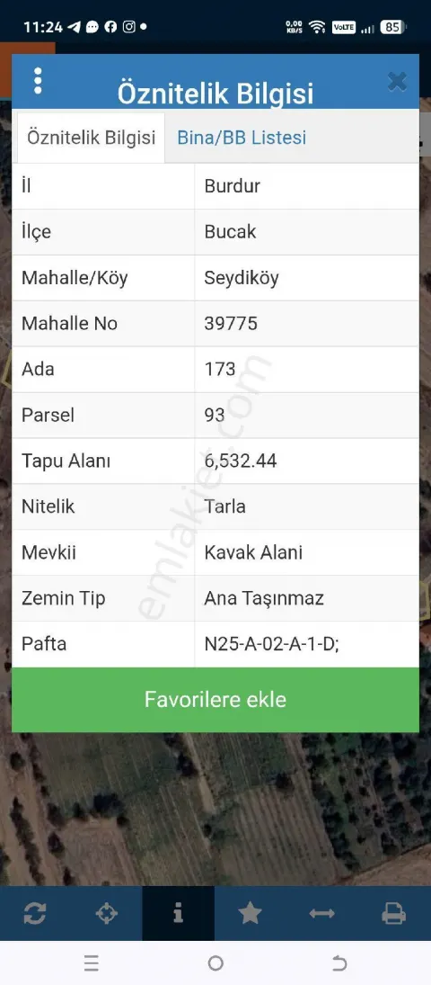 Sahibinden Burdur Bucak Seydiköy Köyiçi Baraj Manzaralı