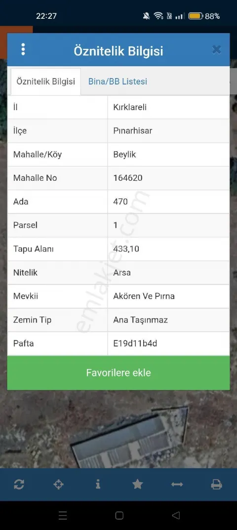 Sahibinden 433 Metre İmarlı Arsa Sahibinden Acil Satılık