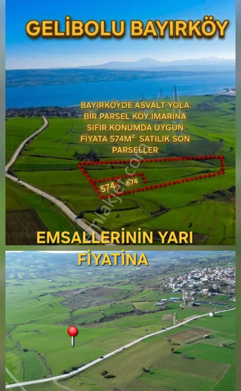 Sahibinden Gelibolu Bayırköyde Yatırım Fırsatı