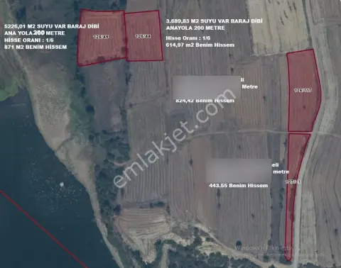 Sahibinden 54000 M2 1/6 Hisseli Acil Satılık