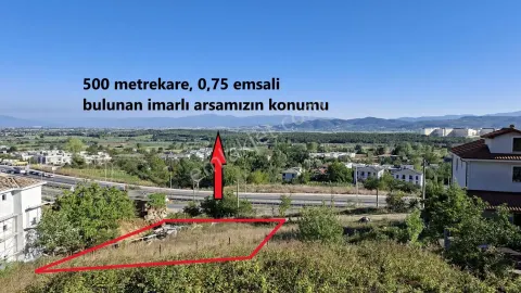 Sahibinden Mükemmel Konumda Manzaralı Yatırımlık, Villalık Veya Dairelik 500 M2 0,75 Emsal Arsa Sahibinden