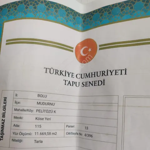 Sahibinden Satılık Tarla 11.669 Dönüm