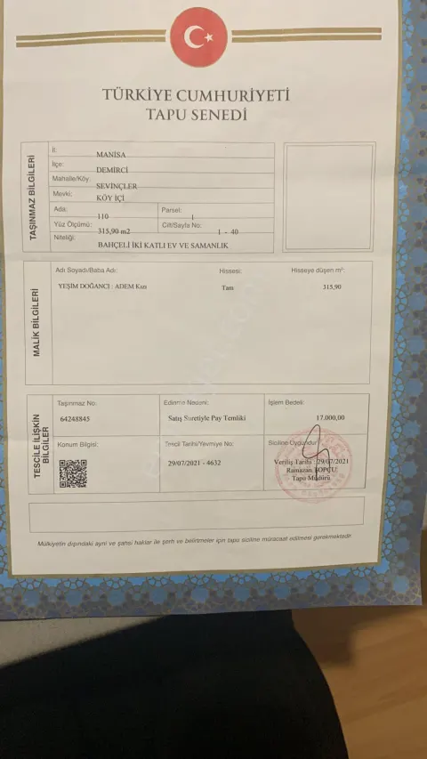Sahibinden Ev Arsası Köy İçinde