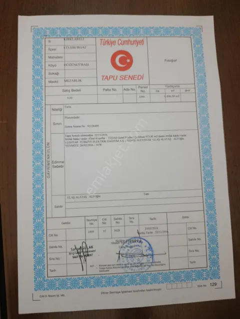 Sahibinden Düğüncübaşı Köyünde Asfalt Yol Cepheli Kaçırılmayacak Arazi