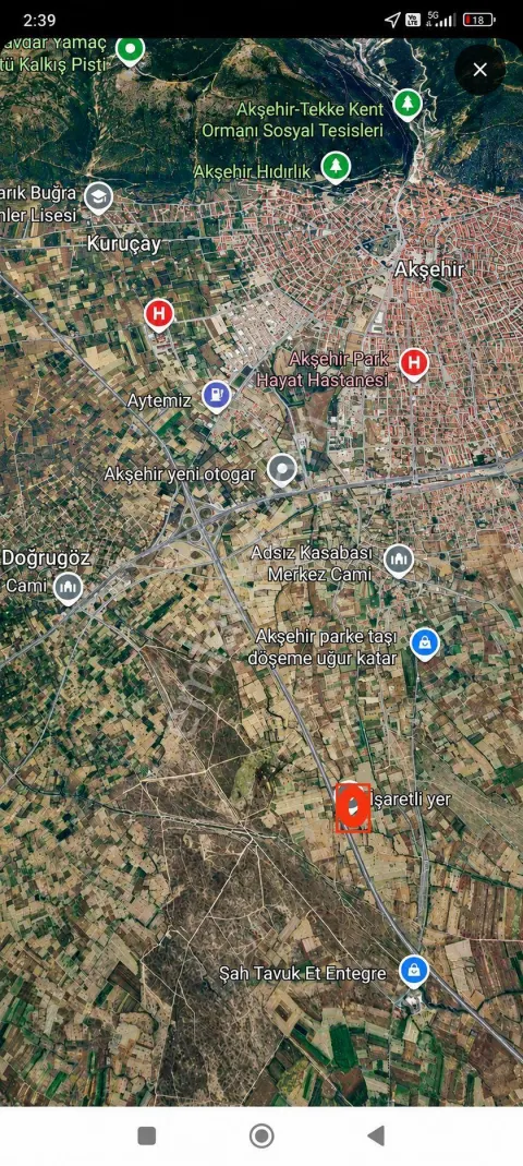 Sahibinden Ankara Antalya Otoyolunda 5 Ayrı Parsel Satılık