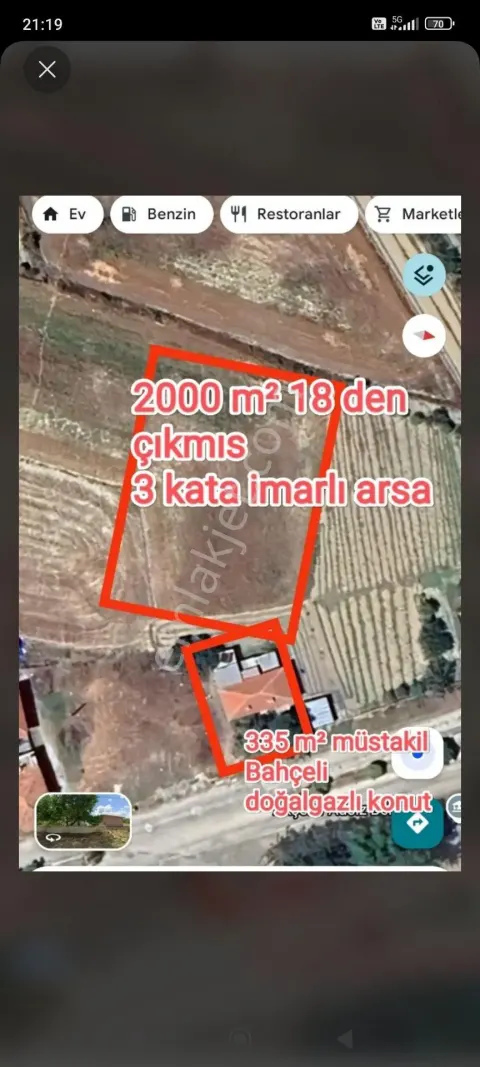 Sahibinden İsteyene 2000m² Arsa.. İsteyene 500.1000 M² Ev Yeri .. İsteyene Ev. Fiyat Bilgisi İçin Ulaşın