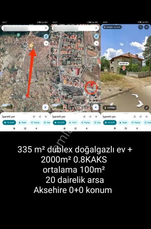 Sahibinden Akşehire Sıfır 3 Kat İmarlı 16 Dairelik Arsa . Akşehir İmara Bak Öyle Karar Ver .