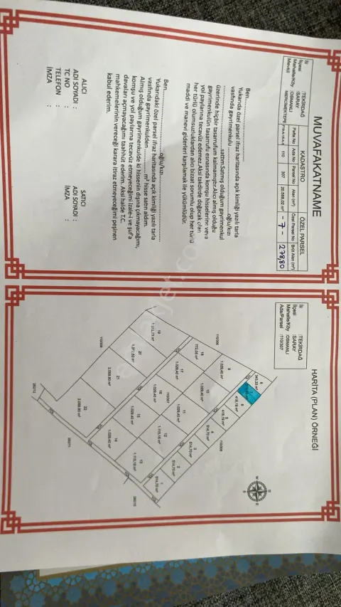 Sahibinden Saray Osmanlı Mahallesi'nde Satılık 630 M² Tarla