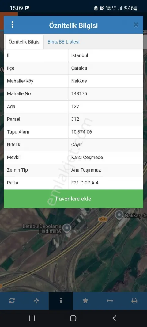 Sahibinden Çatalca Nakkaşda Uygun Fiyatlı Yer