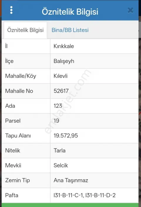 Sahibinden Satılık Tarla