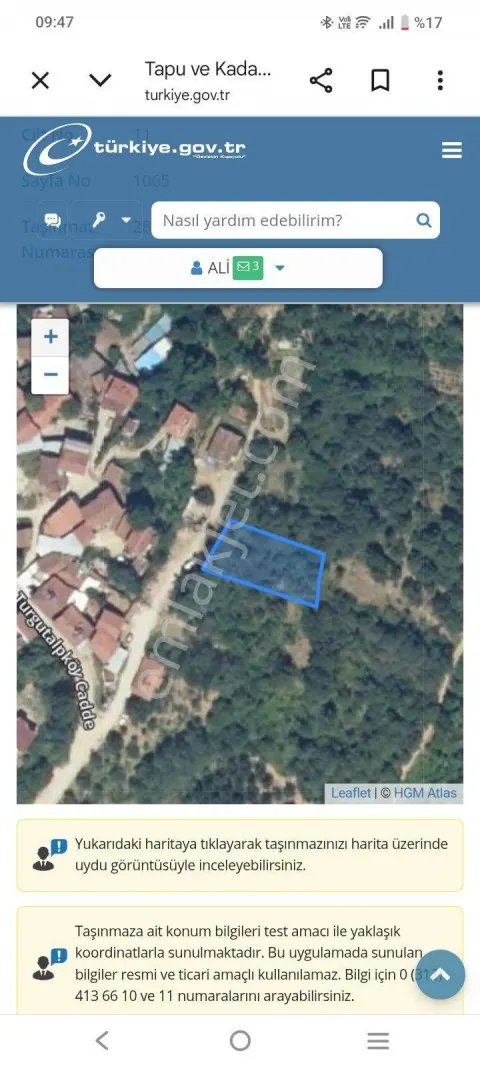 Sahibinden Köye Yakın Konumda Satılık Bahçe