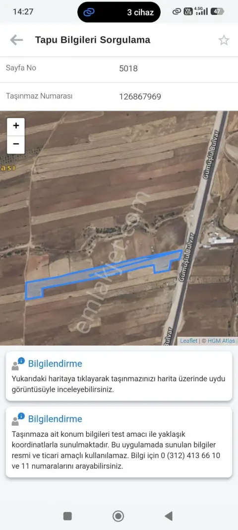 Sahibinden Satılık Tarla