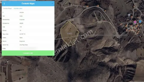 Sahibinden Ankara / Ayaş / Ulupınar Anayol Kenarı 22.007 M2