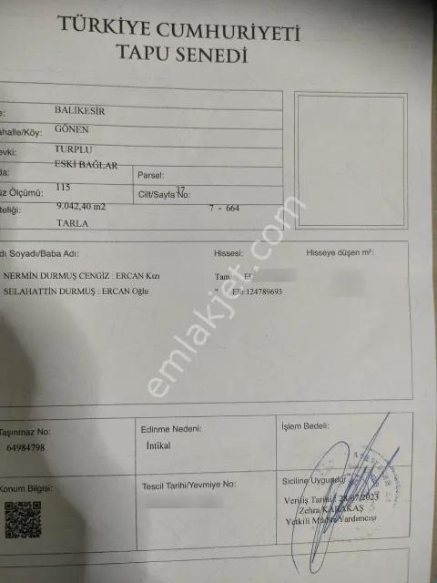 Sahibinden Sahibinden Satılık Tarla