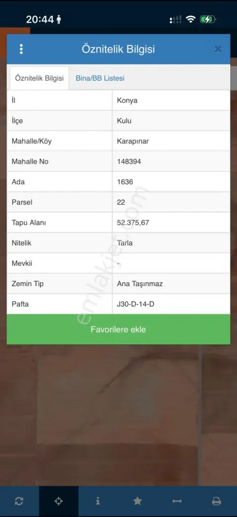 Sahibinden Kulu Karapınar'da 52.376 M² Tek Parça, Yola Cepheli Tarla