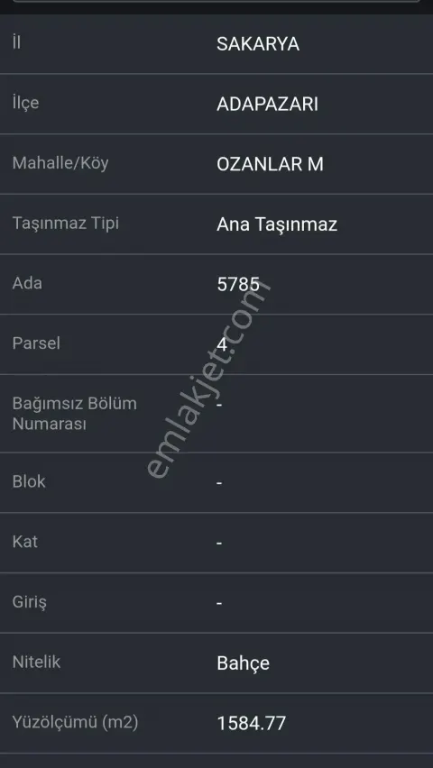 Sahibinden Ozanlar'da Satılık Hisse.