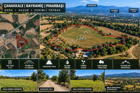 Sahibinden Yol Üzerinde Sulama Kanalı Mevcut Tarım Arazisi