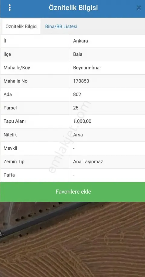 Sahibinden Villa İmarlı 1000 M2 Arsa ,tek Tapulu