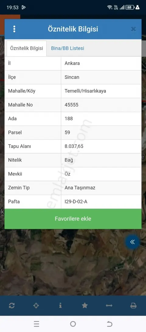 Sahibinden Sincan Hisarlıkaya'da Satılık 335 M² Bağ Ve Bahçe