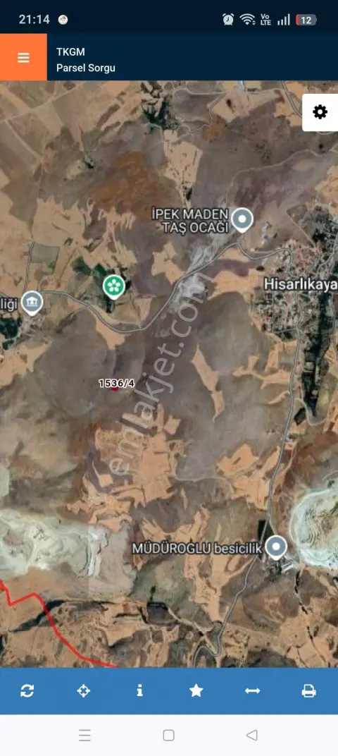 Sahibinden Sincan Hisarlıkaya'da Satılık 512 M² Villa İmarlı Hisse