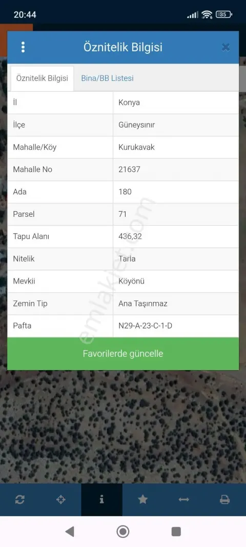 Sahibinden Guneysinira Köye Yakın Tarla