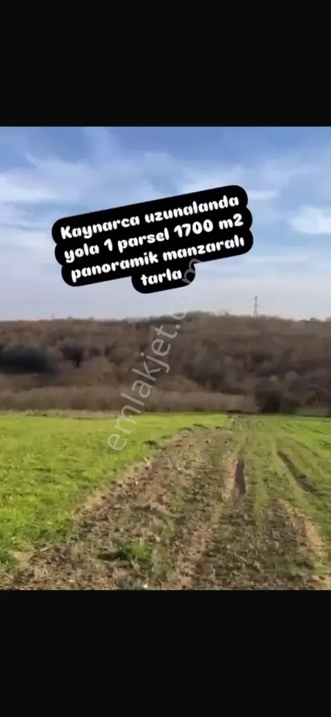 Sahibinden Manzaralı Yatırımlık Tarla