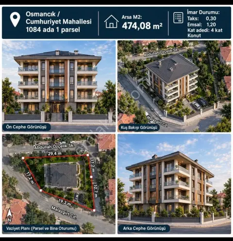 Sahibinden Satılık 4 Kat Konut İmarlı Arsa