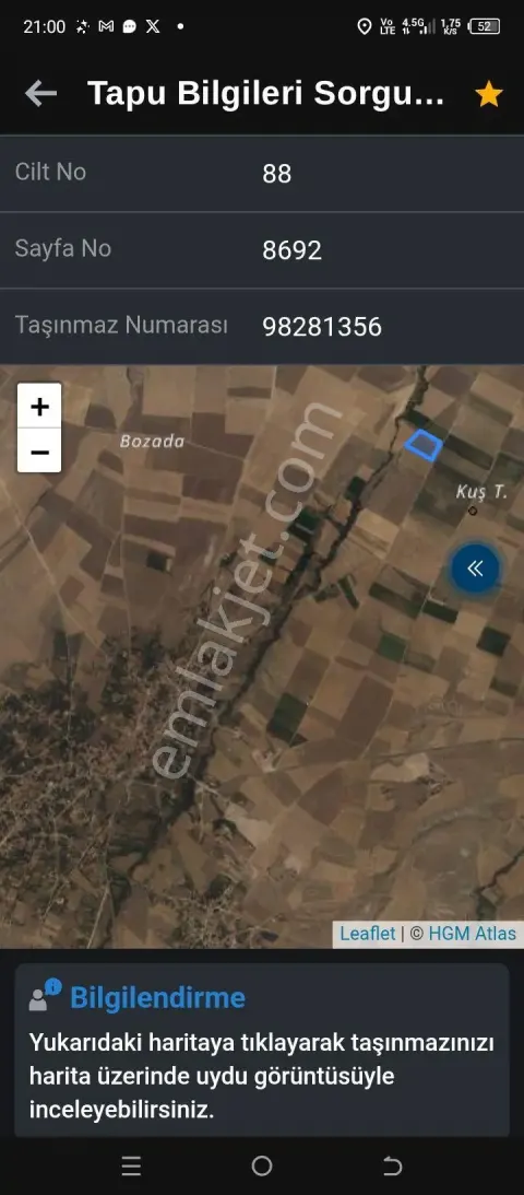 Sahibinden Balcı Körpınarda Satılık Tarla