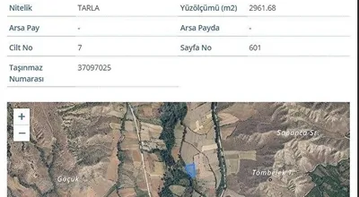 
          Yeni Demirciler Köyü Kollar mevkinde sulama kanalı kenarı tarla
        